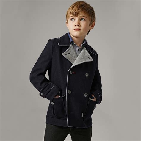 childrens navy pea coat